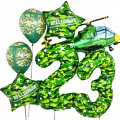 Воздушные шарики 23 февраля (День защитника отечества) купить